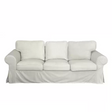 Housse canapé IKEA EKTORP luxe haut de gamme velours blanc