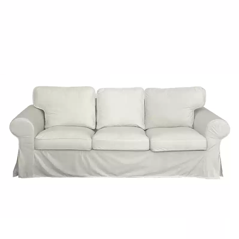 Housse canapé IKEA EKTORP luxe haut de gamme velours blanc