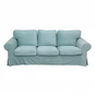 Housse canapé IKEA EKTORP luxe haut de gamme velours bleue ciel
