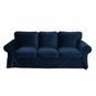 Housse canapé IKEA EKTORP luxe haut de gamme velours bleue marine