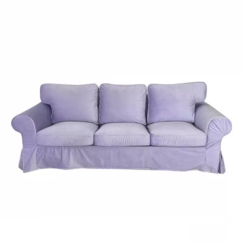 Housse canapé IKEA EKTORP luxe haut de gamme velours lavande