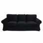 Housse canapé IKEA EKTORP luxe haut de gamme velours noir