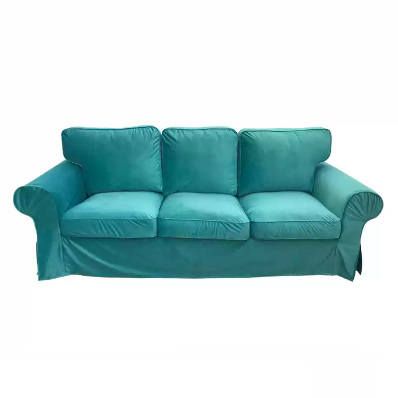 Housse canapé IKEA EKTORP luxe haut de gamme velours turquoise