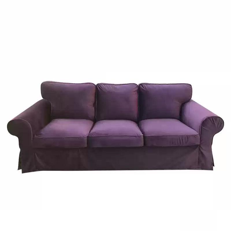 Housse canapé IKEA EKTORP luxe haut de gamme velours violet