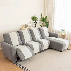 Housse canapé d'angle relax avec ou sans méridienne en tissu renforcé et anti rayure