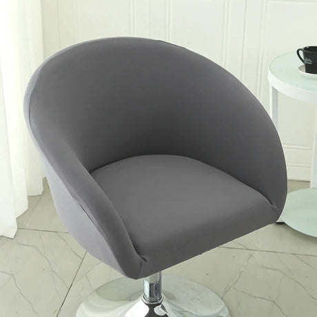Housse de chaise de bar gabin grand dossier incurvé lycra 