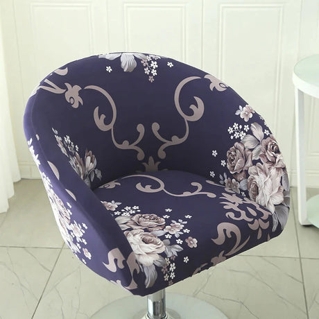Housse de chaise de bar gabin grand dossier incurvé lycra 