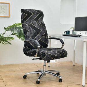 Housse de chaise de bureau extensible - 12 motifs élégants