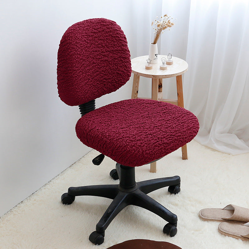 Housse de chaise de bureau extensible moderne contemporaine bordeaux