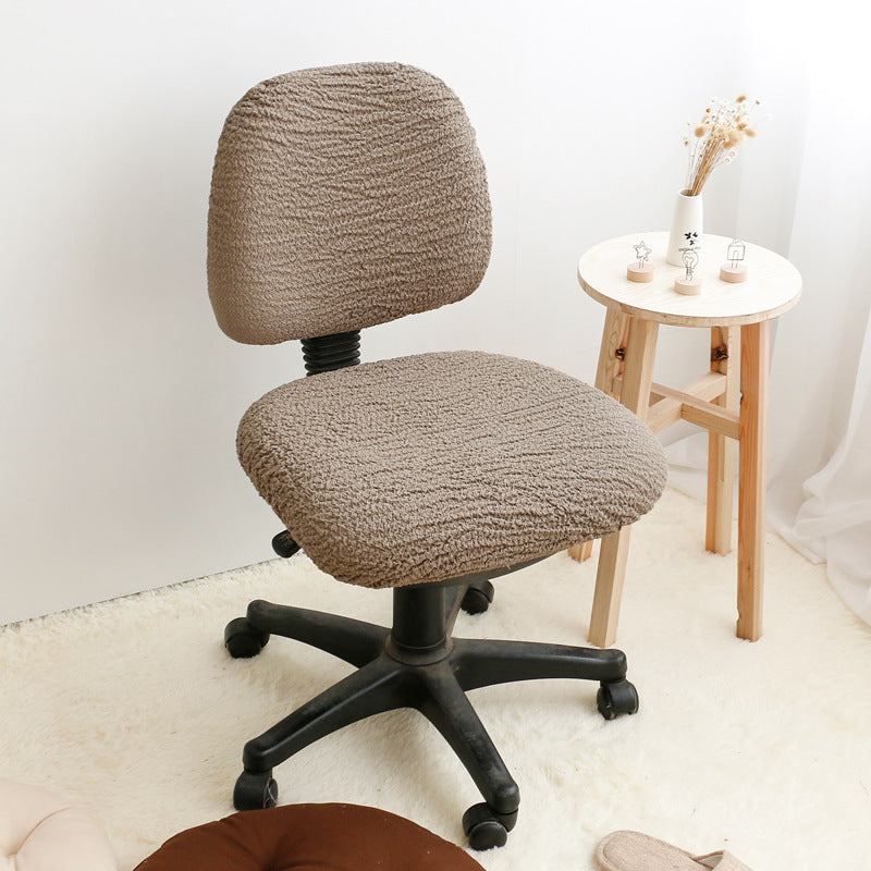 Housse de chaise de bureau extensible moderne contemporaine taupe