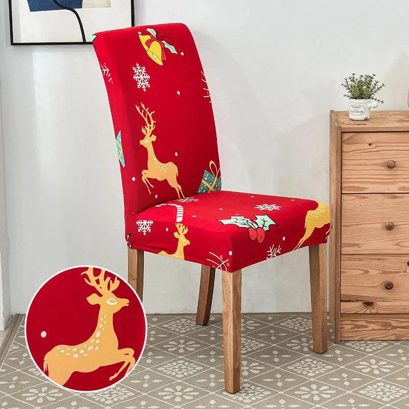 Housse de chaise de salle à manger spécial noël motif 11