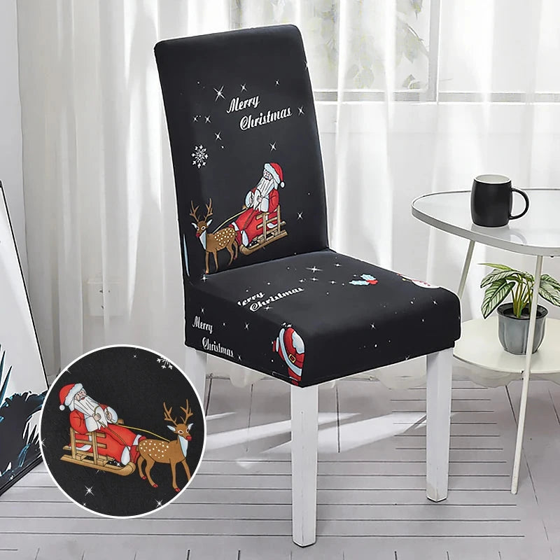 Housse de chaise de salle à manger spécial noël motif 15