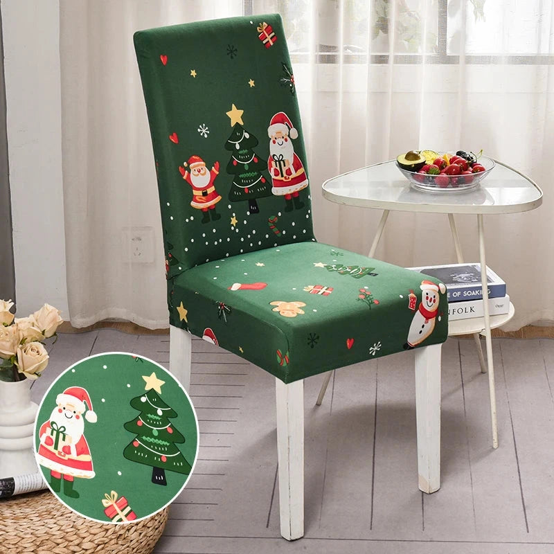 Housse de chaise de salle à manger spécial noël motif 22