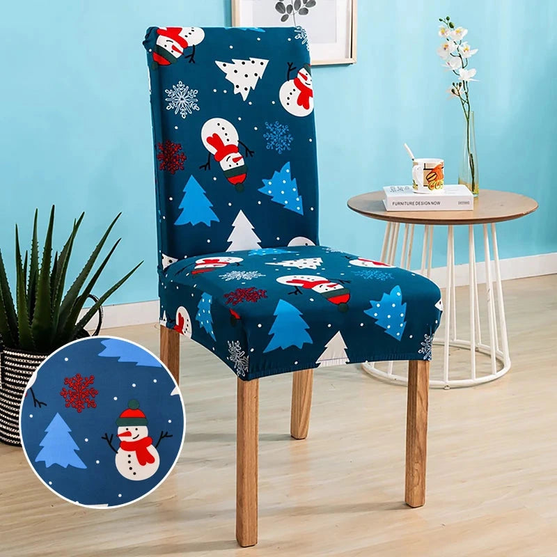 Housse de chaise de salle à manger spécial noël motif 28