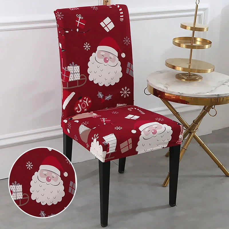 Housse de chaise de salle à manger spécial noël motif 30