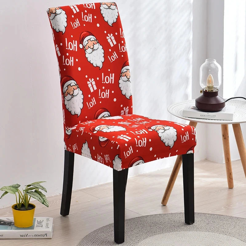 Housse de chaise de salle à manger spécial noël motif 6