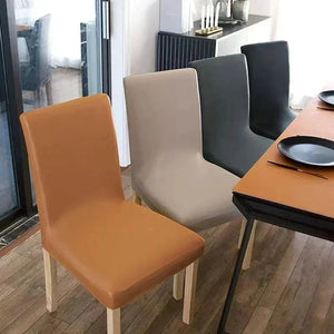 Housse de chaise simili cuir imperméable hydrofuge étanche
