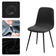 Housse de chaise scandinave petit dossier lycra imperméable noir