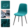 Housse de chaise scandinave petit dossier lycra imperméable turquoise