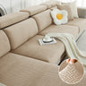 Housse de coussin extensible pour canapé velours damassé
