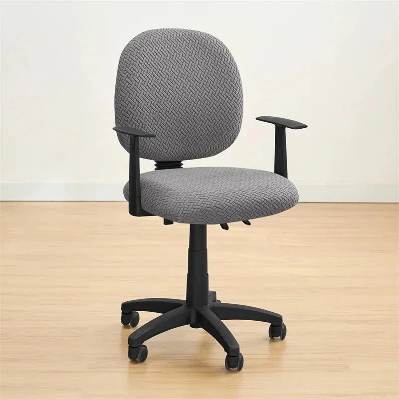 Housse de siège de bureau extensible velours damassé