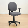 Housse de siège de bureau extensible velours damassé gris foncé