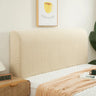 Housse de tête de lit extensibles en microfibres beige
