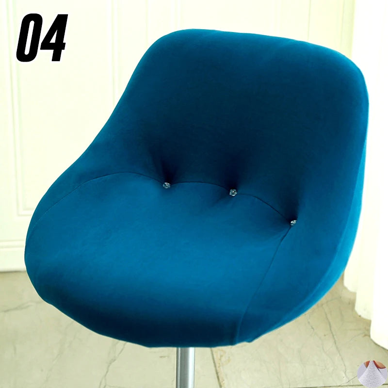 Housse extensible pour tabouret de bar coque motif 4