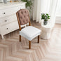 Housse pour assise de chaise simili cuir imperméable blanc