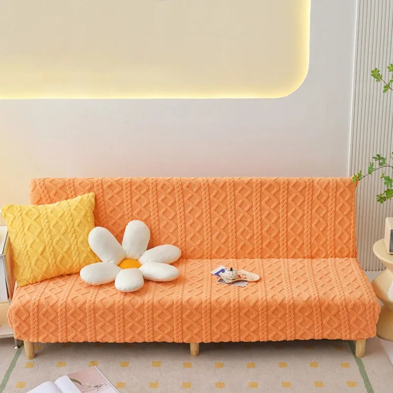 Housse pour canapé-lit, clic-clac chaleureux orange
