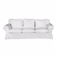 Housse pour canapé IKEA EKTORP 3 places pur coton blanc