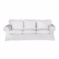 Housse pour canapé IKEA EKTORP 3 places pur coton blanc