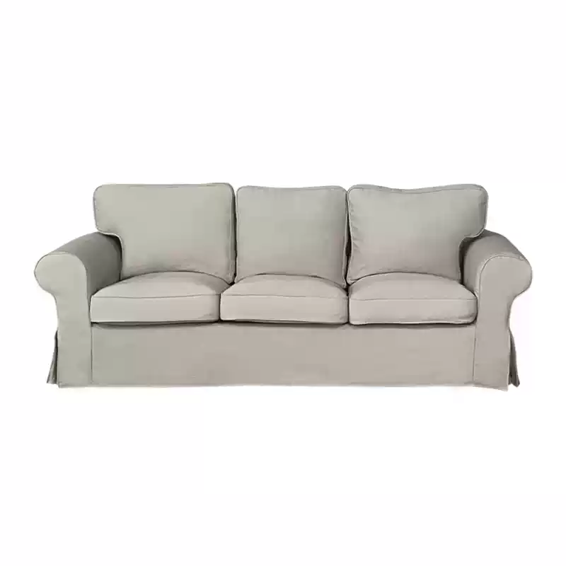 Housse pour canapé IKEA EKTORP 3 places pur coton ivoire
