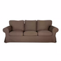 Housse pour canapé IKEA EKTORP 3 places pur coton marron