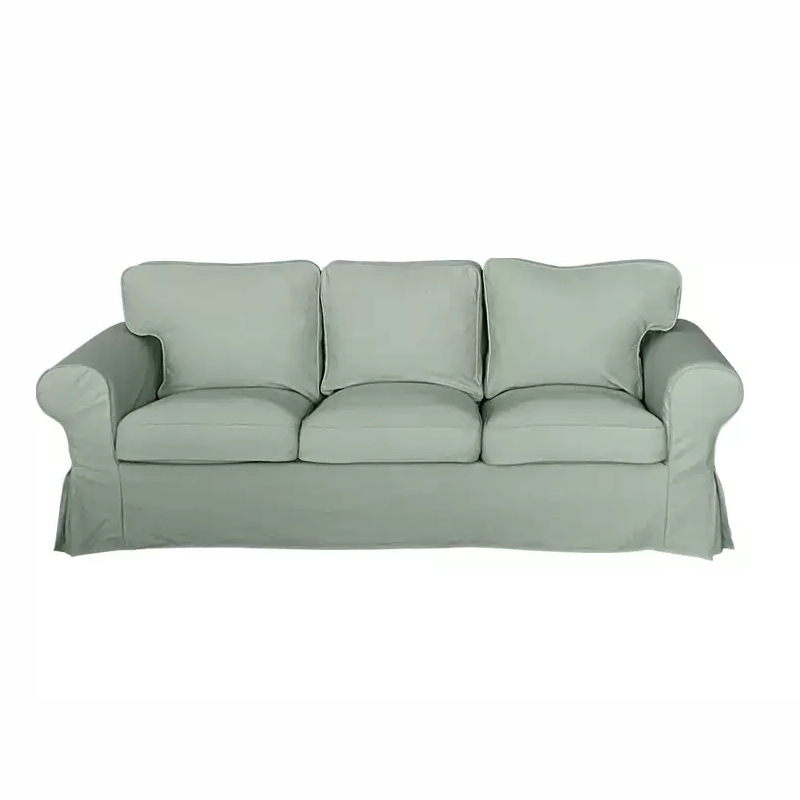 Housse pour canapé IKEA EKTORP 3 places pur coton vert tendre