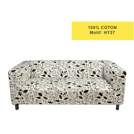 Housse pour canapé IKEA KLIPPAN motifs imprimés 100% coton HY27