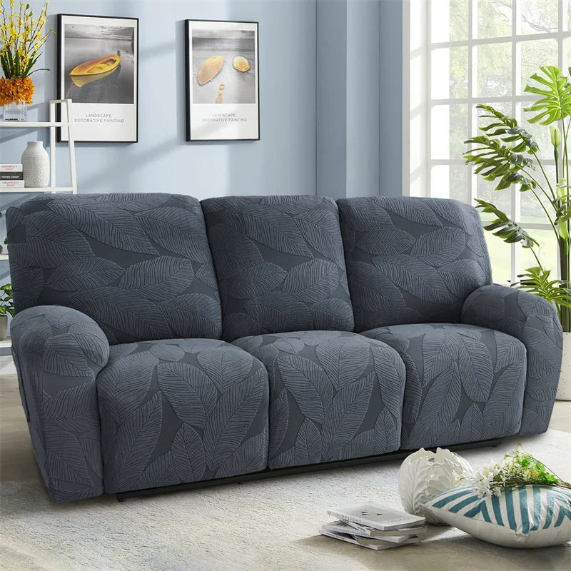 Housse pour canapé relax 3 places relevable inclinable luxe gris