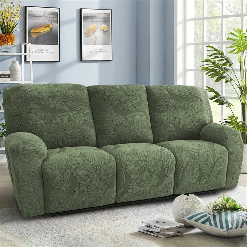 Housse pour canapé relax 3 places relevable inclinable luxe vert matcha