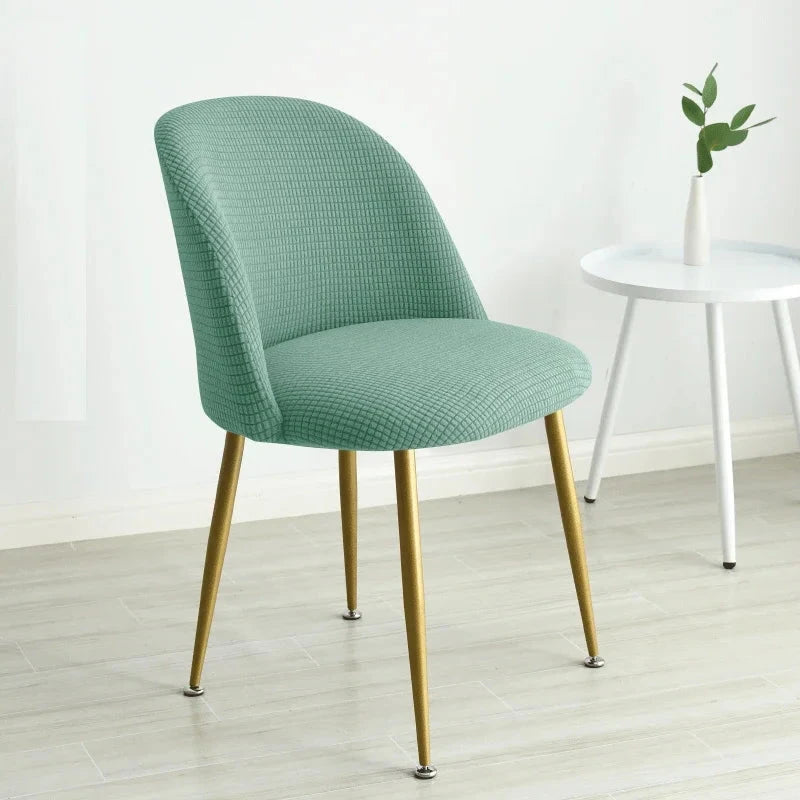 Housse pour chaise Mauricette turquoise