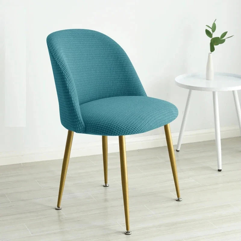 Housse pour chaise Mauricette Maisons du monde turquoise