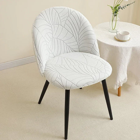 Housse pour chaise Mauricette maisonsdumonde blanc profil