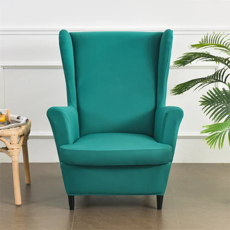 Housse pour fauteuil IKEA Strandmon lycra turquoise