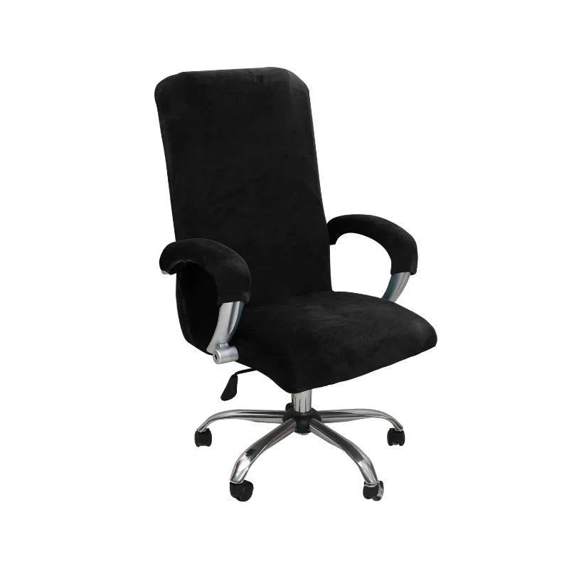Housse pour fauteuil de bureau pur velours noir