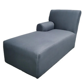 Housse pour méridienne avec accoudoir, chaise longue en lycra extensible