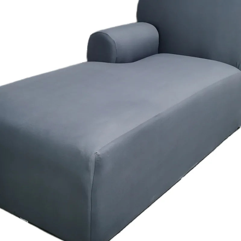 Housse pour méridienne avec accoudoir, chaise longue en lycra extensible zoom