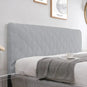 Housse pour tête de lit en velours douce et lisse avec poche intégré argent