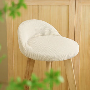 Housse pour tabouret de bar avec petit dossier