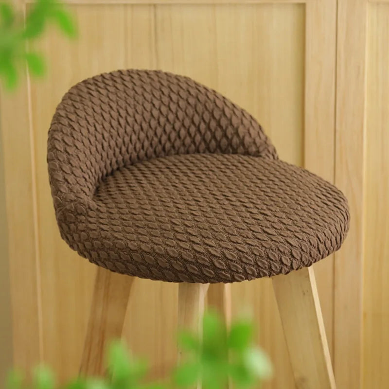 Housse pour tabouret de bar avec petit dossier