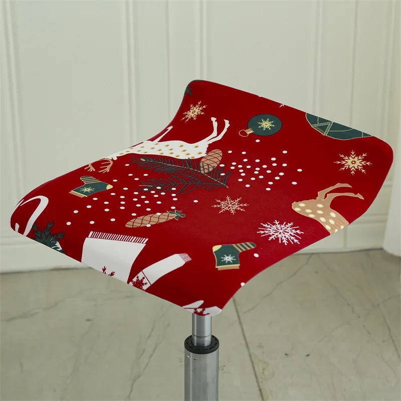 Housse pour tabouret de bar plat sans dossier 17