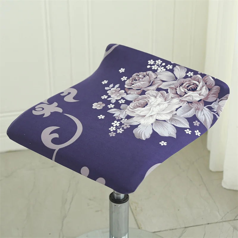 Housse pour tabouret de bar plat sans dossier 4